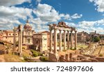 Panoramic Image Of Roman Forum  ...
