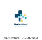 Medical Pixelated Cross Logo...