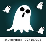 a halloween ghost icon  vector  ... | Shutterstock .eps vector #727107376