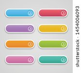 vector set button colorful long ... | Shutterstock .eps vector #1454006093