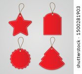 Vector Set Red Tag. Label For...
