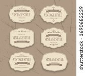 vector frame and label vintage... | Shutterstock .eps vector #1690682239