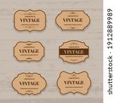 vector vintage label and frame... | Shutterstock .eps vector #1912889989
