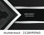 vector grey arrow glossy metal... | Shutterstock .eps vector #2128490960
