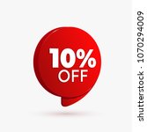red discount offer price label... | Shutterstock .eps vector #1070294009