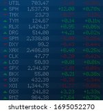 display of stock market quotes. ... | Shutterstock .eps vector #1695052270