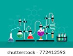 education and science concept... | Shutterstock .eps vector #772412593