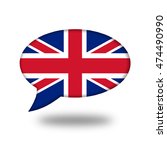  british flag in a speech... | Shutterstock . vector #474490990