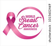 breast cancer awareness ribbon... | Shutterstock .eps vector #1015602469