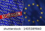 european union and schengen... | Shutterstock . vector #1405389860