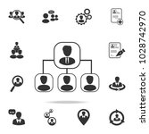hierarchy icon. set of human... | Shutterstock .eps vector #1028742970