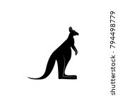 kangaroo icon. elements of the... | Shutterstock . vector #794498779