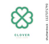 Four Leaf Clover Logo  Icon....