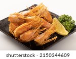 Image of deep-fried sweet shrimp head