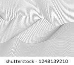 wavy abstract dark lines.... | Shutterstock .eps vector #1248139210