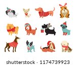 Collection Of Christmas Dogs ...