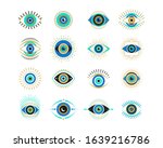 evil eyes collection.... | Shutterstock .eps vector #1639216786