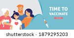 family vaccination concept... | Shutterstock .eps vector #1879295203