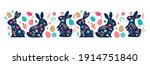 happy easter  decorated easter... | Shutterstock .eps vector #1914751840