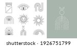 bohemian linear logos  icons... | Shutterstock .eps vector #1926751799