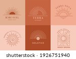 bohemian linear logos  icons... | Shutterstock .eps vector #1926751940