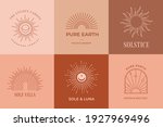 bohemian linear logos  icons... | Shutterstock .eps vector #1927969496