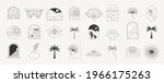 bohemian linear logos  icons... | Shutterstock .eps vector #1966175263