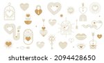 minimalist bohemian valentine's ... | Shutterstock .eps vector #2094428650