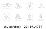 elegant  botanique logo... | Shutterstock .eps vector #2141914789