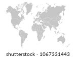 world map vector | Shutterstock .eps vector #1067331443