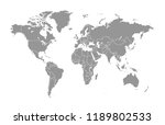 world map vector | Shutterstock .eps vector #1189802533