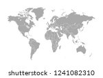 color world map vector | Shutterstock .eps vector #1241082310