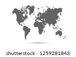 world map vector | Shutterstock .eps vector #1259281843