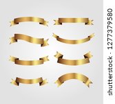 set of golden ribbons vector. | Shutterstock .eps vector #1277379580