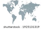 world map color vector modern.... | Shutterstock .eps vector #1925131319