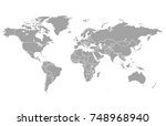 color world map vector | Shutterstock .eps vector #748968940