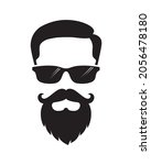 male head graphic icon. man... | Shutterstock .eps vector #2056478180