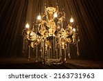 Luxury chandelier luxury gold...