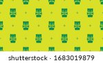 tiki wallpaper pattern   mid... | Shutterstock .eps vector #1683019879