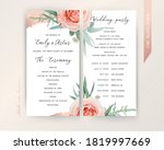 wedding ceremony   program... | Shutterstock .eps vector #1819997669