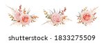vector floral bouquet design.... | Shutterstock .eps vector #1833275509