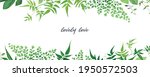 tropical forest greenery leaves ... | Shutterstock .eps vector #1950572503