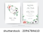 beautiful  editable floral... | Shutterstock .eps vector #2096784610