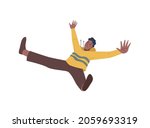 sad frightened person falling... | Shutterstock .eps vector #2059693319