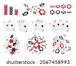 playing card and casino chips... | Shutterstock .eps vector #2067458993