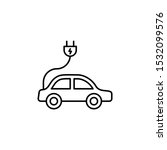 car electric icon. simple line  ... | Shutterstock .eps vector #1532099576