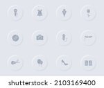 party gray vector icons on... | Shutterstock .eps vector #2103169400