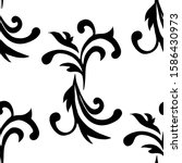 floral seamless pattern... | Shutterstock .eps vector #1586430973