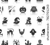 halloween seamless pattern.... | Shutterstock . vector #782701243