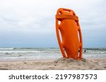 An Orange Lifeboat Stuck In The ...